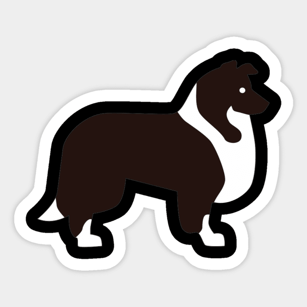 Collie Sticker by Designzz